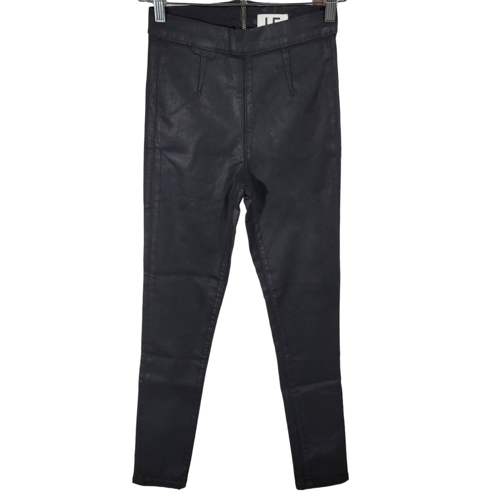 LOVERS AND FRIENDS Womens Black Coated Skinny Jeans Pants‎ Sustainable Denim 24
